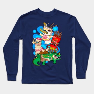 JUNK FOOD MONSTERS ZILLAA Long Sleeve T-Shirt